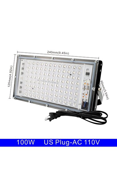 Choice كشاف LED بالأشعة فوق البنفسجية 100 واط 110 فولت قابس أمريكي 110 فولت 2...