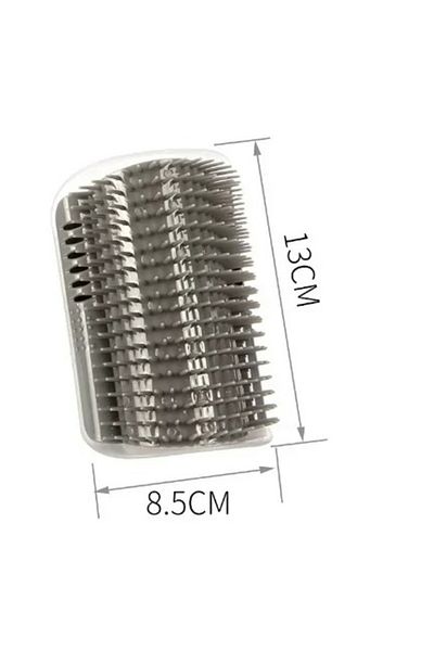 Choice Gray Cat Corner Brush Comb Massager For Cat Arch Plastic Scratcher Remove Hair Comb Grooming With Ca