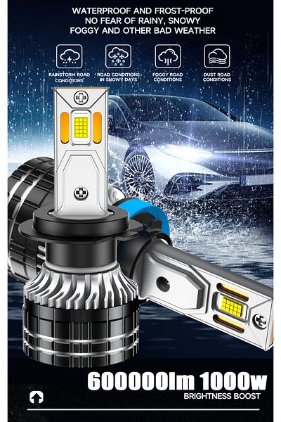 Choice H7 6000k Super Bright 2pcs H1 Led Headlight Bulbs H7 Led Car Lights H4 H11 Hb3 9005 Hb4 9006 6000k 1