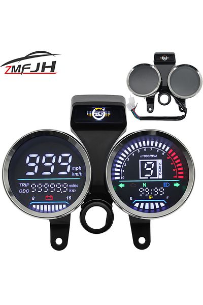 ZMFJH A Motorcycle Speed Tachometer For Suzuki GN 125 Digital Meter Assembly Speedometer Odometer Gauge...