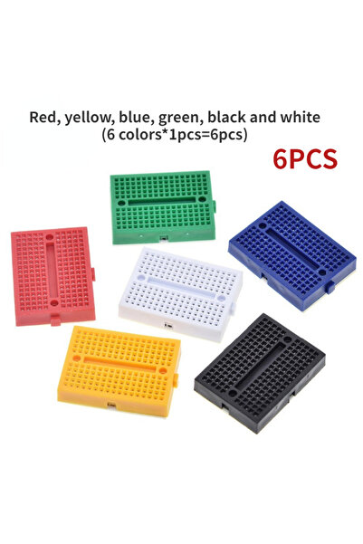 YTDMEN لوحة تجارب صغيرة بدون لحام SYB-170-6 قطع / 7 قطع، لوحة اختبار الدوائر ...