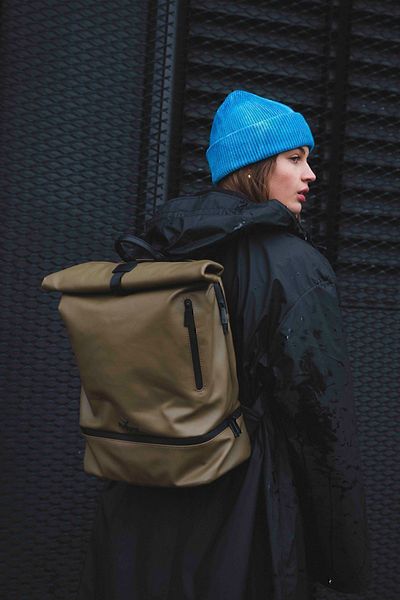 Nordbron Unisex Anthracite σακίδιο πλάτης με μαγνητικό φερμουάρ με γέμιση 13 θέσεων και θέσεων από συνθετικό δέρμα καθημερινά