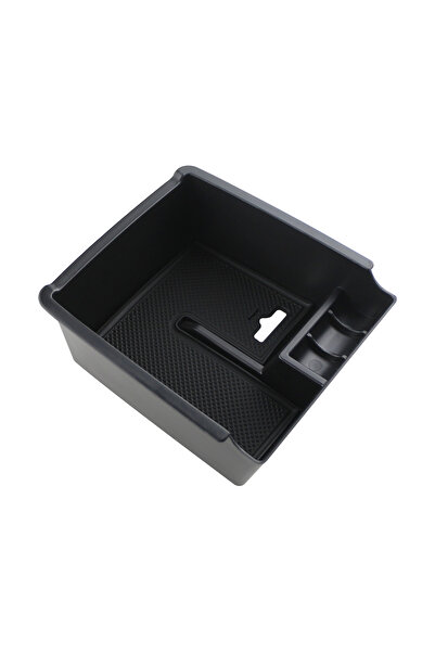 Choice صندوق تخزين مسند الذراع في وسط السيارة أسود اللون لسيارة فولكس فاجن با...