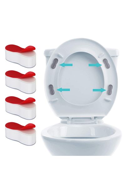 Choice 4pcs Toilet Seat Bumper, Bidet Seat Bumpers With Strong Buffer And Adhesive Function For Bidet At...
