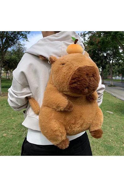 Choice One Size Cpbla Backpack Capybara Plush Doll Capibara Backpack Kawaii Fashion Plushie Children's Scho