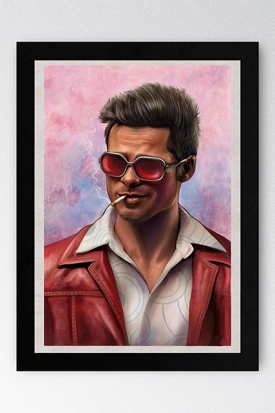 Saturn Pictură înrămată Fight Club Tyler Durden - Pictură poster film Fight Club