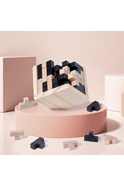 Choice لعبة ألغاز مكعبات خشبية 54T، ألعاب تعليمية للأطفال بمكعب 54T، لعبة فكر...