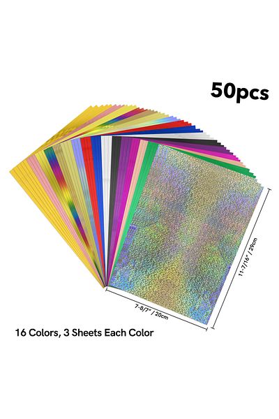 Choice Color 5 50pcs/pack 20x29cm Toner Hot Stamping Foil Paper A4 Toner Reactive Foil Foil By Laser Printe