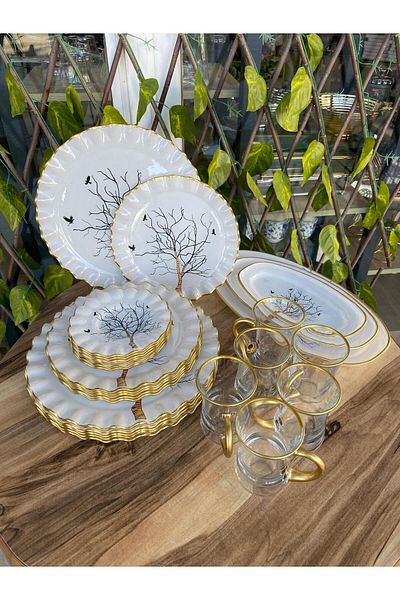 GÜRCÜGLASS طقم قهوة 27 قطعة