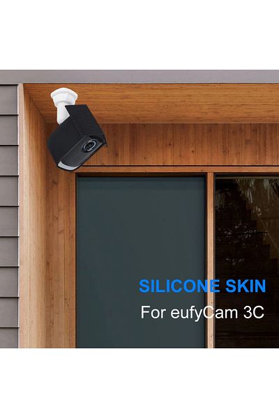 APWIKOGER Black For Eufycam 2c 1pcs Silicone Protective Cover For Eufycam 2c/3c Anti-scratch Dust-proof Case S
