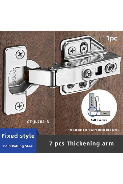 Choice Jl782-3 1pc Furniture Cabinet Hinge Cold Roll Steel Door Hydraulic Hinges Damper Buffer Soft Close F
