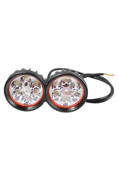 Choice Black Front Led Headlight Lamp Super Bright Scooters 6 Led Fog Spotlight Working Spot Light 12-80v U