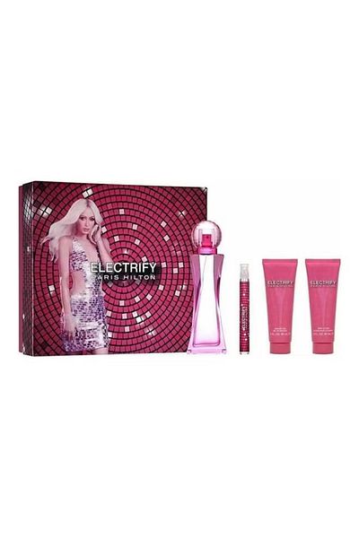 Paris Hilton Pack of 4- Electrify 2 Edp +Body Lotion+ Shower Gel Set 290ml