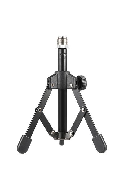 Choice Black Ms-12 Mini Foldable Desktop Tabletop Tripod Microphone Mic Stand Holder Of Microphone Stand Mu