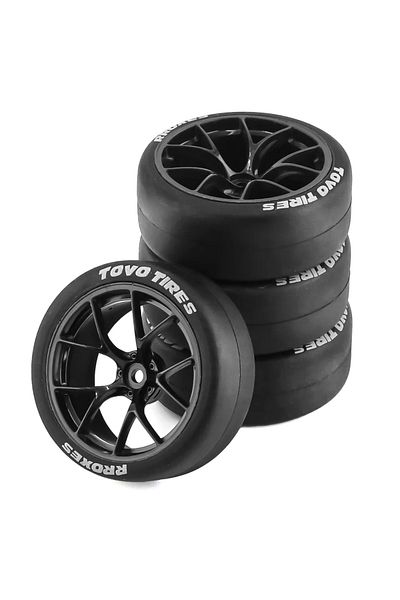 Choice Black 4pcs 65mm Hard Drift Tire 1/10 Rc Drift Car On Road Touring Racing Car Tyre Wheel For Tamiya T