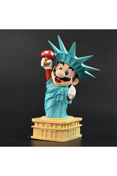 Choice Pack By Bag 01 Super Mario As The Statue Of Liberty Figure Model Toys For Kids 20cm