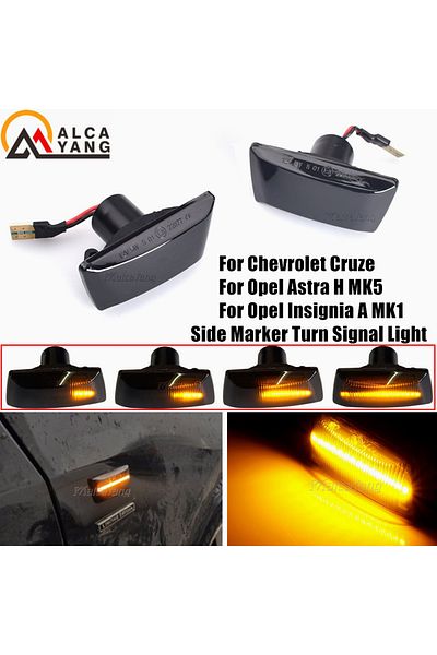 Choice Dynamic Smoked For Opel Insignia Astra H Corsa D Zafira B For Chevrolet Cruze Led Dynamic Side Marke
