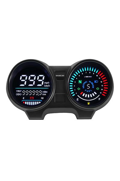 MAIMEIMI A Motorcycle Rpm Meter Speedometer Digital Dashboard Tachometer Odometer Fuel Meter Voltmeter For T.