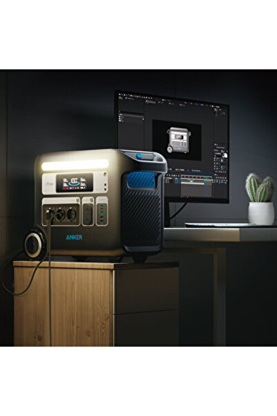 Anker Powerhouse 767 Taşınabilir Güç Kaynağı 2048wh 2400w Ev Karavan Ve Dış Mekan Kullanımı Için Lif