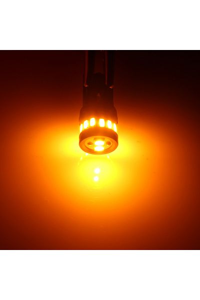 BMTxms قطعتان من المصابيح الصفراء T10 W5w LED Canbus 158 161 168 194 قراءة خريطة القبة لوقوف السيارات