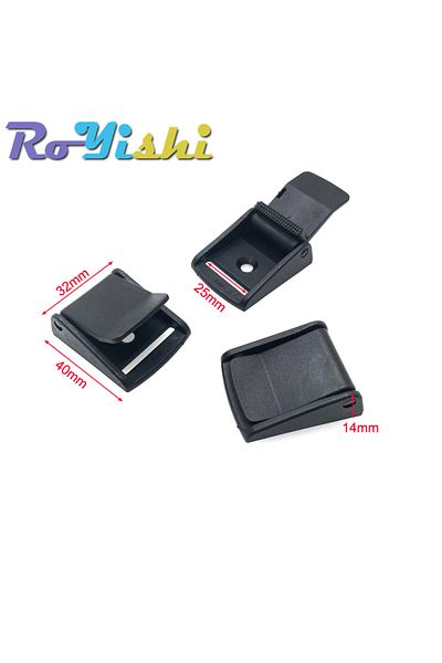 Choice 3.webbing Size 25mm 5 Pcs/pack Cam Buckles Plastic Black Toggle Clip Backpack Straps Webbing 5/8" 3/