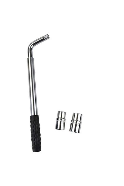 Choice 1 Set Tire Socket Wrench Set With Extended Telescopic Rod For Tire Repair Durable L-type Wheel Lug W