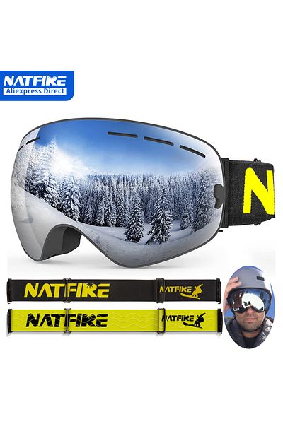 Choice Ski Goggles Anti Fog Winter Snow Sports Goggles with UV Protection for Men Women Youth Interchang...