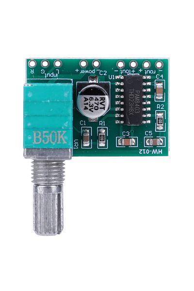 ALLOYSEED Pam8403 Digital Audio Amplifier Board 5v Power Amplifier Board 3w*2 With Volume Control Usb Power