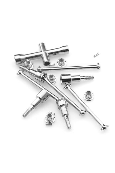 Choice 1 Set Metal Front And Rear Drive Shaft Cvd Dogbone Kits Set For 1/16 Scy Brushless 16101 16102 16103