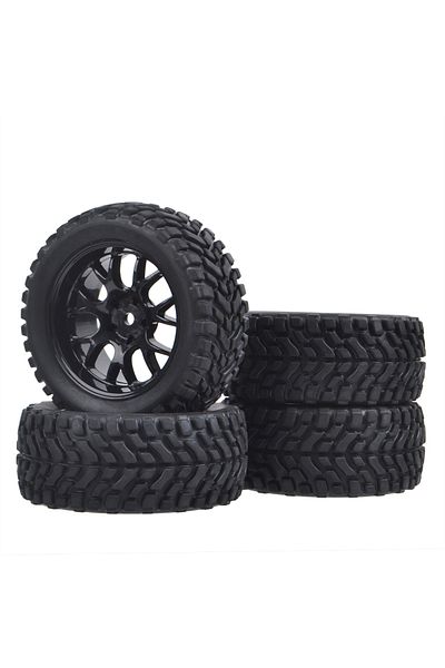 Choice إطارات رالي مقاس 1/10 مقاس 6600051a عجلات سداسية مقاس 12 مم مع حشوات رغوية لسيارة Tamiya Wltoys Hpi Traxxas Kyosho Rc On Ro