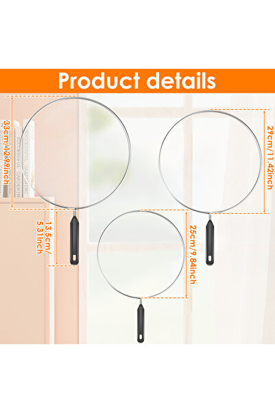 Choice 3Pcs Cooking Frying Stainless Steel Anti Splatter Guard Oil Net Grease...