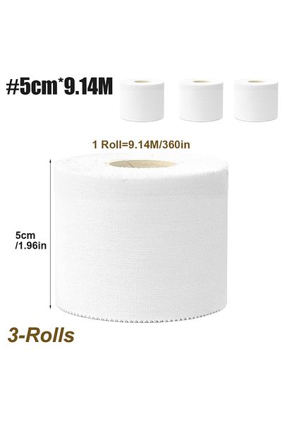 Choice 5cm X 9.14m 3-rolls Foam Sport Underwrap Athletic Foam Tape Sports Pre Wrap Athletic Tape For Ankles