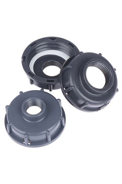 Choice 1/2'' Durable Ibc Tank Fittings S60x6 Coarse Threaded Cap 60mm Female Thread To 1/2",3/4",1" Adaptor