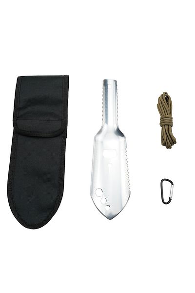 Choice Silver Titanium Camping Shovels Outdoor Compact Poop Shovel Trowel Ultralight Backpacking Multi Tool