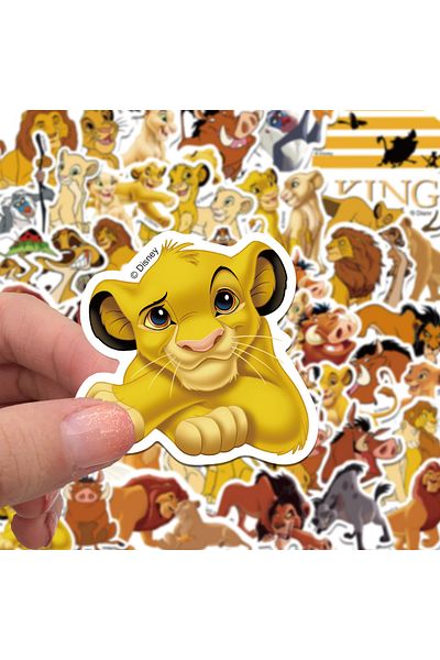 Choice 50pcs 10/30/50pcs Disney Movie The Lion King Cartoon Stickers Cute Decals Toys For Kids Diy Scrapboo