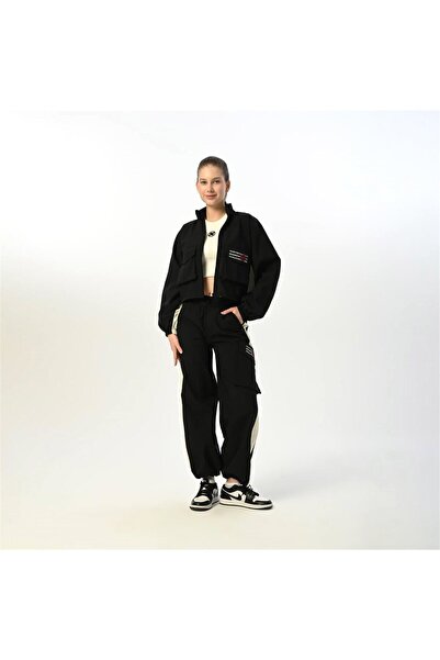 LOCO LOCO KIDS Loco Loco Girl Young Set de pantaloni cu buzunar negru 7420