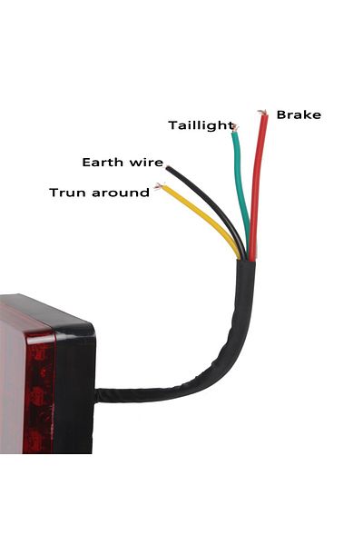 LEEPEE Tailights Rear Parts for Trailer Truck Boat Rear Lamps Waterproof 2pcs/set DC 12V Warning Lights ...