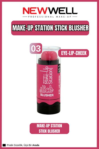New Well Eye & Lip & Cheek Stick Blush No:3