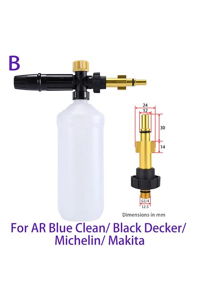 BEAR FORCE For Bosch Ar Pressure Washer Adjusable Foam Cannon Car Washer Snow Foam Lance High Pressure Soap Foa