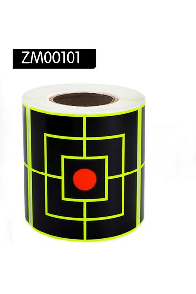 Choice Zm00101 200pcs/roll Self Adhesive Shooting Target Sticker 7.6cm Splatter Splash Amp Reactive Practic