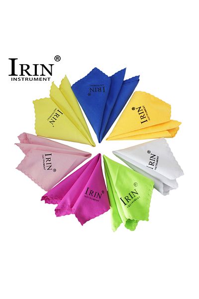 Choice IRIN 7 Pcs Microfiber Musical Instrument Colorful Cleaning Cloth For Guitar Piano Saxophone Flute...