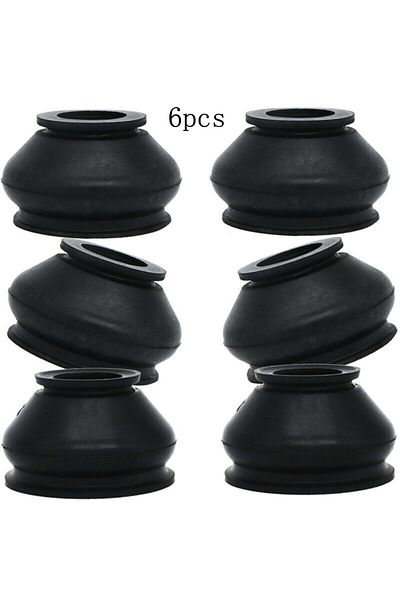 Choice 6 Pcs Universal Black Rubber Tie Rod End Ball Joint Dust Cover Car Suspension Steering Ball Joint...