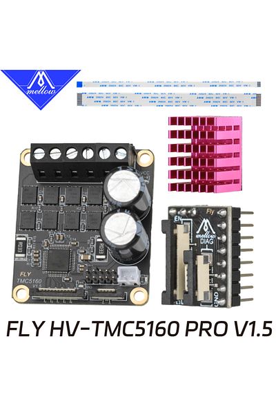 Choice Mellow Fly 24V/48V HV TMC5160 Pro V1.5 Stepper Motor Driver StepStick SPI Silent For Marlin / Kli...