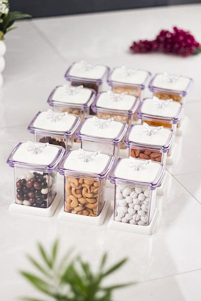 AC BOX Acrylic White 12-Piece Spice Jar & Spice Box & Spice Box Set 200 ML (NOT GLASS)