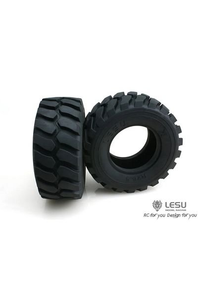 Choice 1 Pair 1 Pair Lesu Diameter 45mm Height Wheel Rubber Tyres 110mm For Remote Control Toys 1/15 Hydrau
