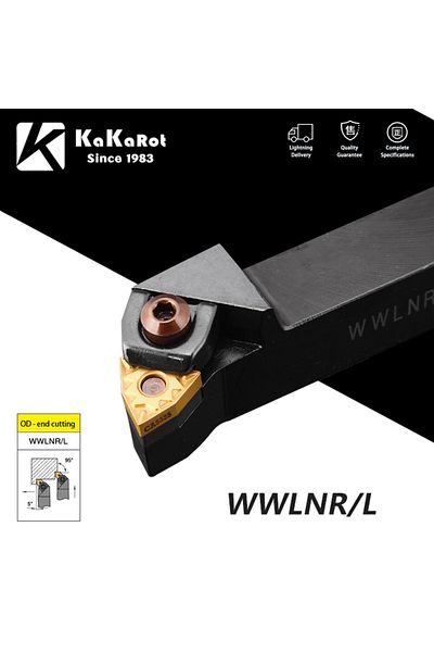 kakarot No Insert Wwlnr2020k08 Wwlnr2020 Wwlnr2525 Wwlnr3232 External Turning Tool Holder Wnmg Carbi