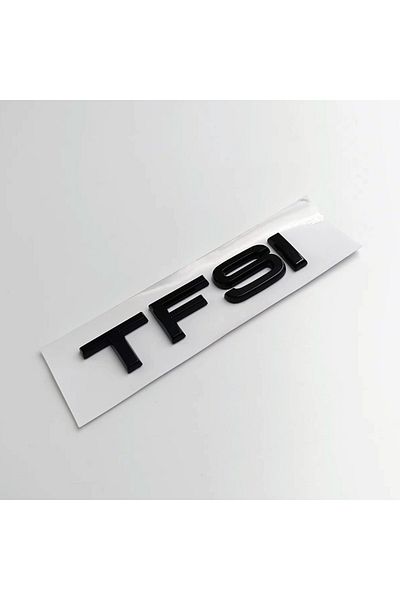 Choice شعار TFSI أسود لامع ثلاثي الأبعاد من مادة ABS مع حروف TDI على صندوق السيارة لسيارة A3 A4 A5 A6 A7 A8 Q2