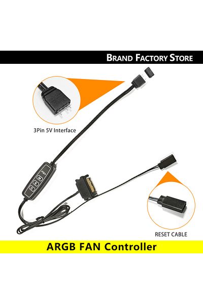Choice وحدة تحكم A-RGB Forward Rc1 Aigo Z12 لهيكل الكمبيوتر ومروحة عكسية Ventoinha Pc 120 مم RGB مروحة تبريد 4 قطع