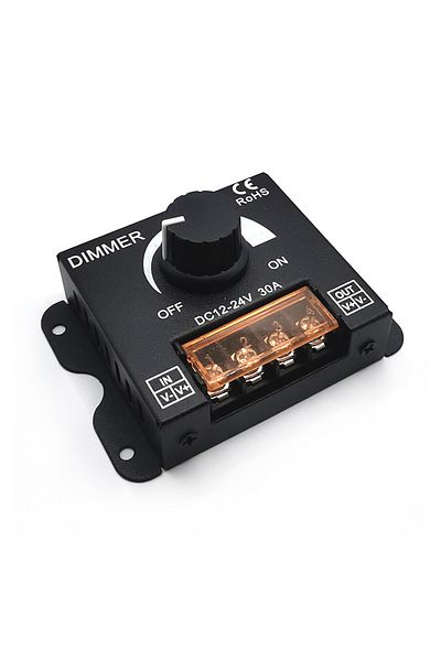 Choice 12v-24v 30a Aluminum Dimmer Dc 12v 24v Led Dimmer Switch 8a Plast 30a 360w Regulator Adjustable Cont