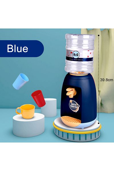Choice Blue 39.8cm Montessori Method Educational Water Dispenser Mini Drinking Fountain For Children Simul